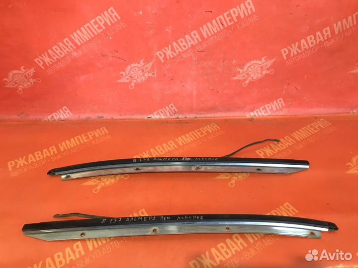 Молдинг накладка стоек передний Nissan Almera N16