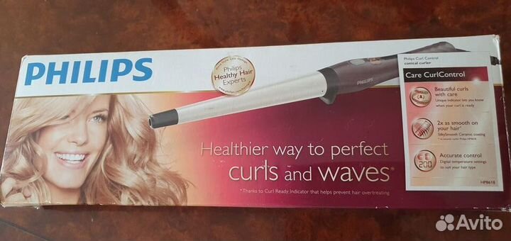 Конические щипцы для завивки Philips HP8618