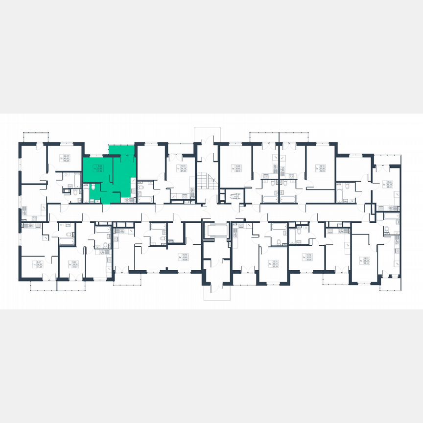 1-к. квартира, 30,2 м², 1/8 эт.