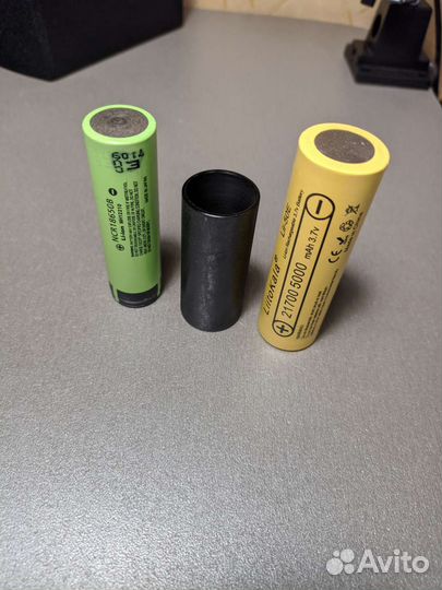 Центрующая втулка-переходник с 21700 на 18650