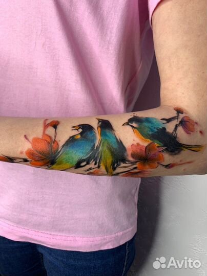 Цветная татуировка