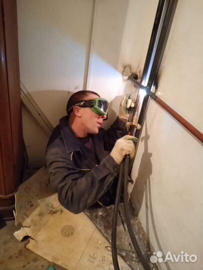 Замена радиаторов отопления Услуги Газосварщика