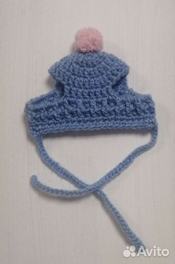 Вязаная шапка для собаки