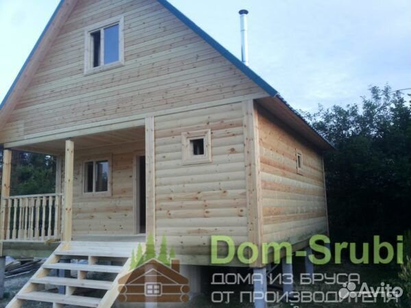 Приморск-Хорошая надёжная Баня из бруса Б-21 (6х6)