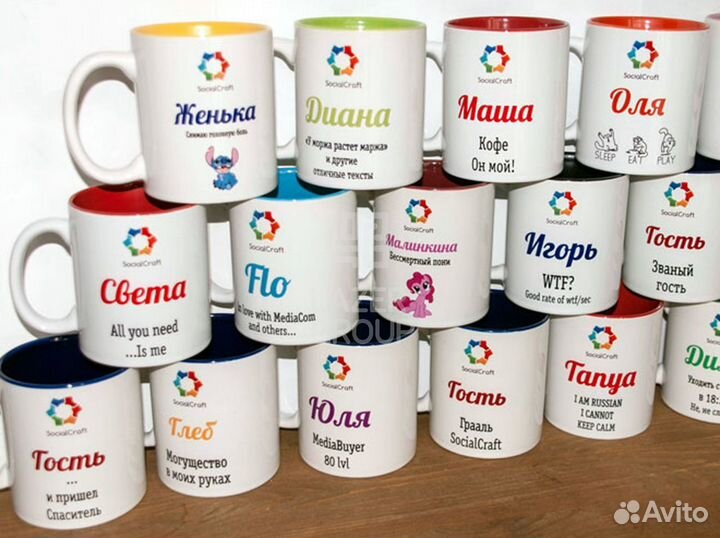 Печать на кружках, фото логотипы