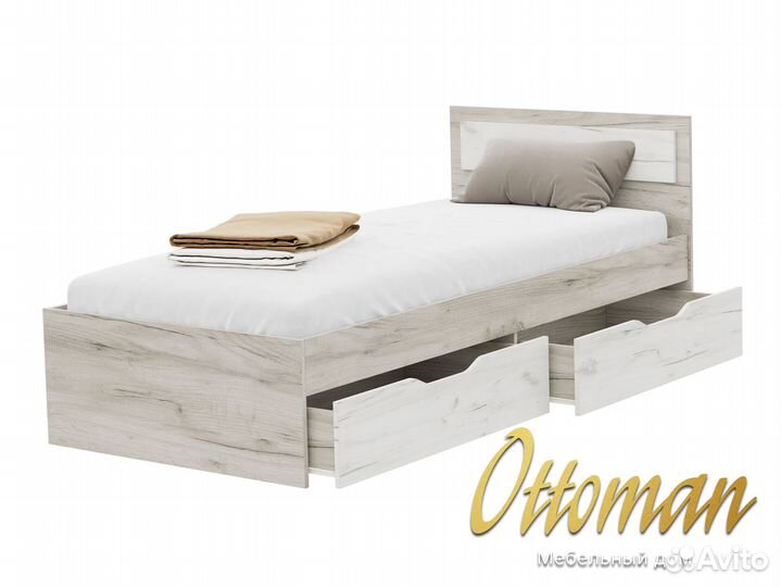 Кровать с матрасом 90 200