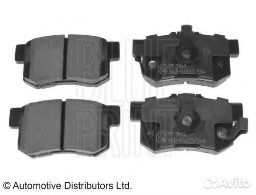 Blue print ADH24280 Колодки тормозные дисковые HON