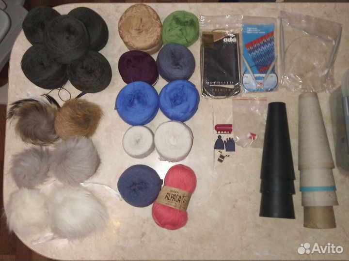 Пряжа, спицы