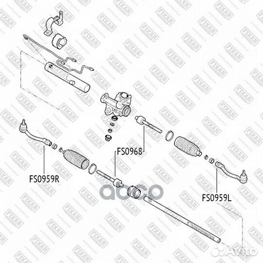 Тяга рулевая FS0968 fixar