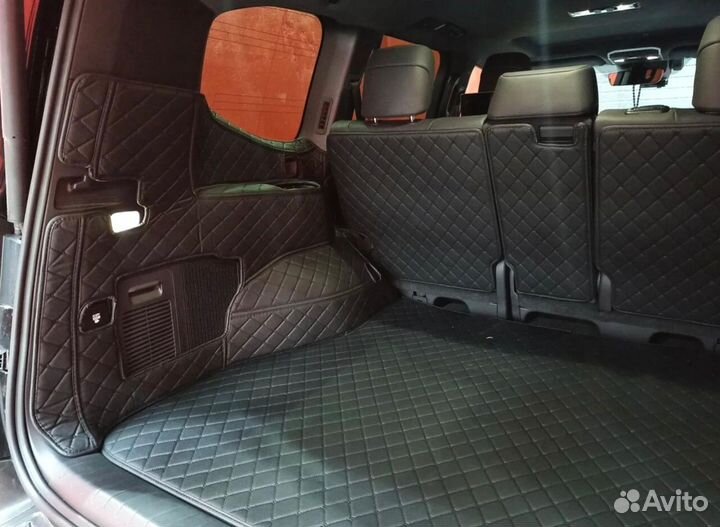 3D коврики в багажник toyota land cruiser 300