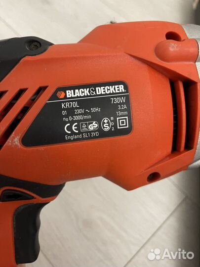 Дрель ударная Black Decker KR70L