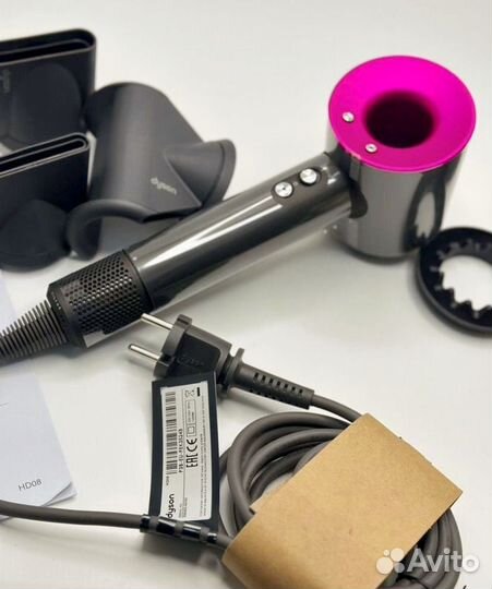 Dyson фен розовый premium