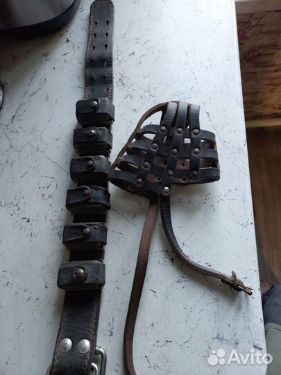 Ошейник с грузами, намордник