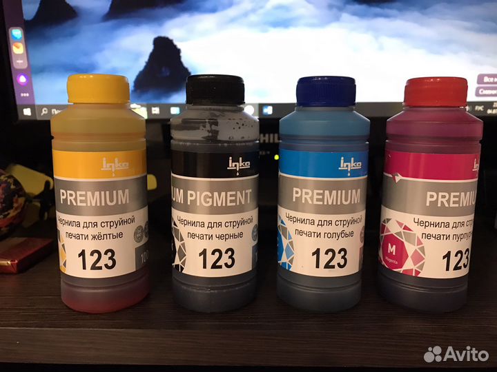 Краска для картриджей hp 123