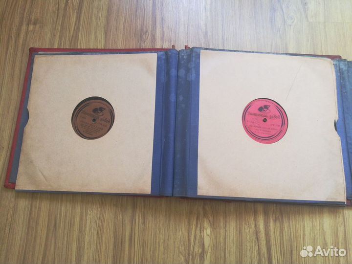 Пластинки патефонные 78об Фёдор Шаляпин альбом 5шт