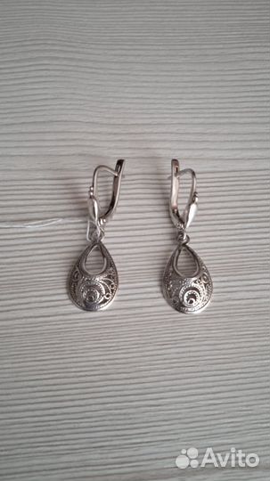 Серьги серебряные