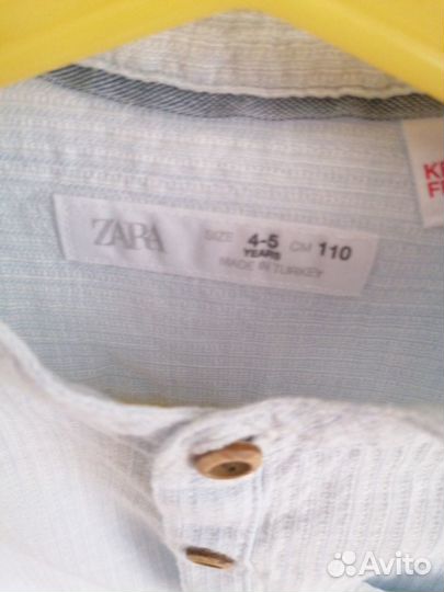 Рубашка zara детская