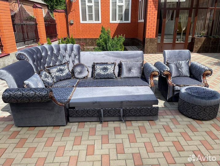 Диван с креслами Угловой Ортопедический