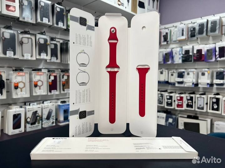 Ремешок для Apple Watch Red Sport Band 41mm