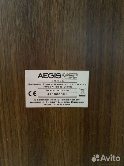 Напольная акустика Acoustic Energy Aegis Neo Three