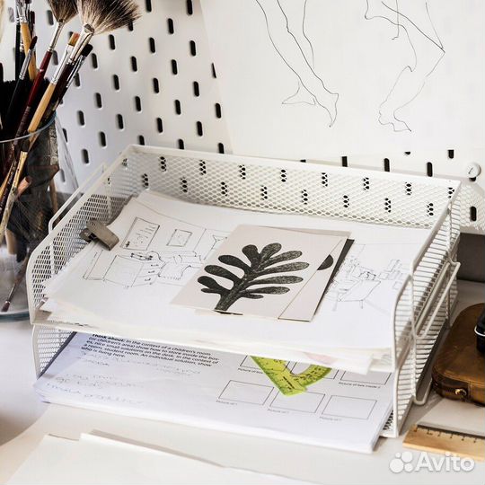 Лоток для бумаг металлический dronjons IKEA