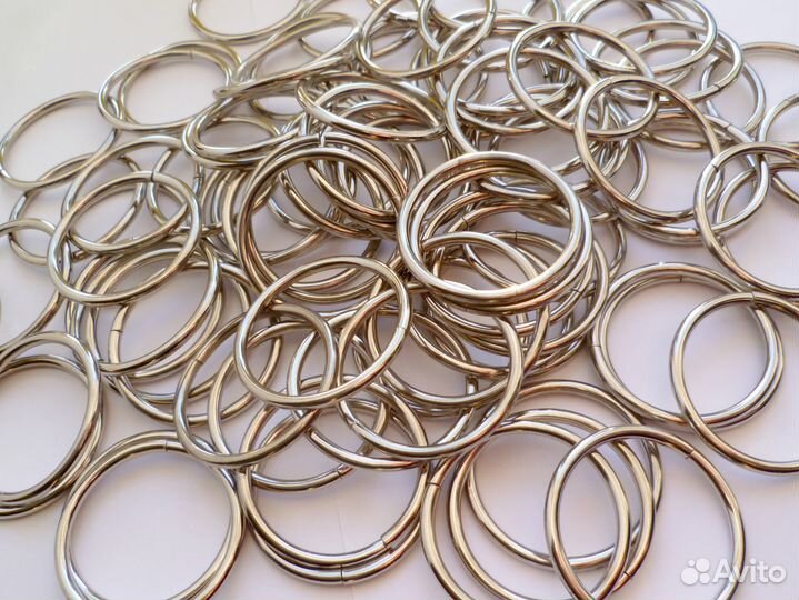 Кольца металлические большие разные