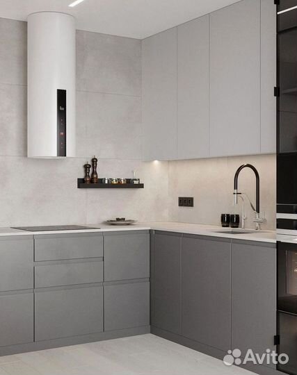 Кухня угловая на заказ.мдф фасады