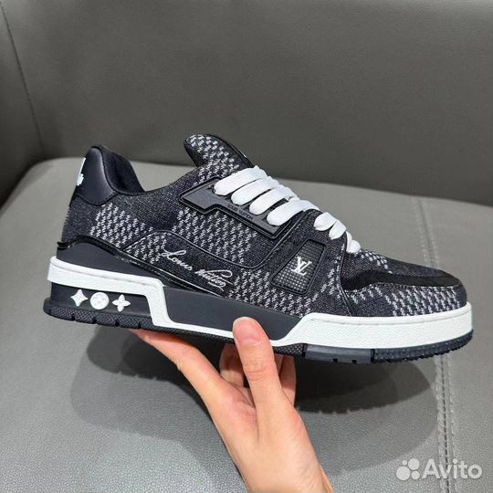 Кроссовки Louis Vuitton LV trainer деним