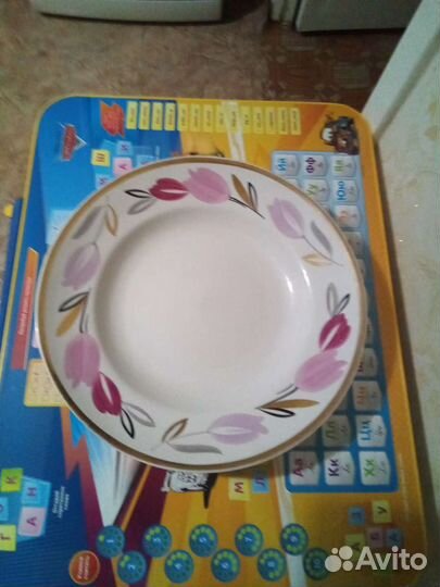 Детский набор посуды, большое сервировочное блюдо