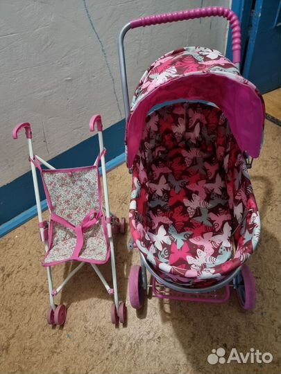 Коляска для кукол лежачая