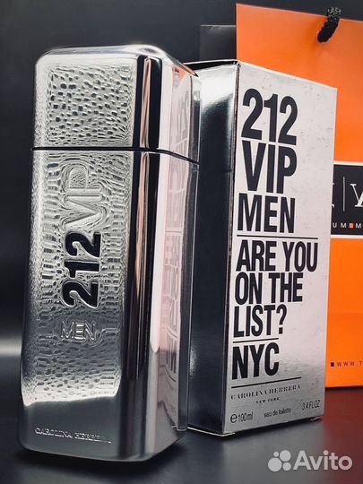 Carolina Herrera 212 vip men 100мл