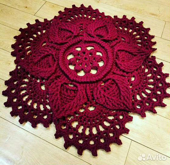 Коврики вязаные из полиэфирного шнура на заказ