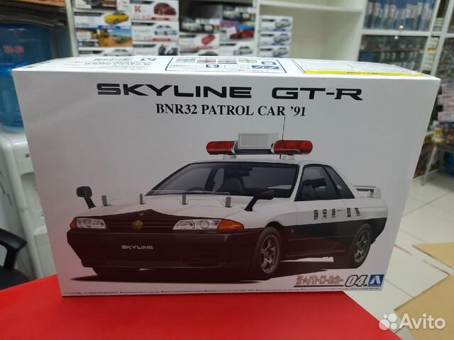 06284 Nissan Skyline GT-R Patrol Car '91 1:24 Aosh