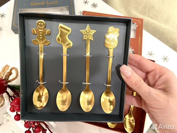 Чайные ложки на Новый год набор