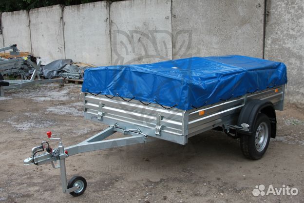 Прицеп 817702.022 с тентом 50 см. Надежное дышло