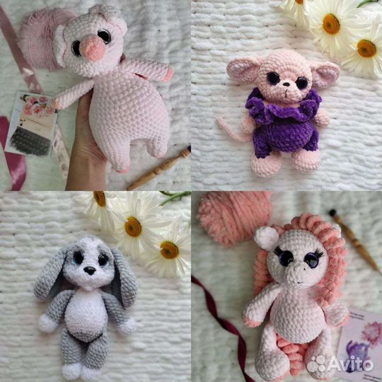 Вязаные игрушки ручной работы