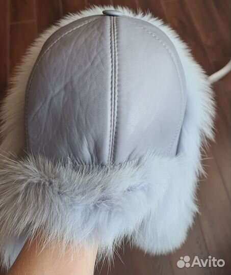 Шапка ушанка зимняя женская