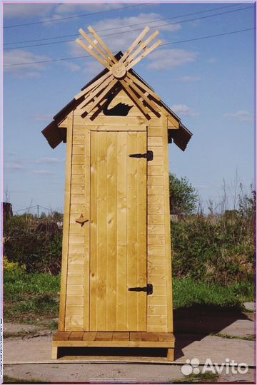 Дачный туалет с декором и установкой LKV