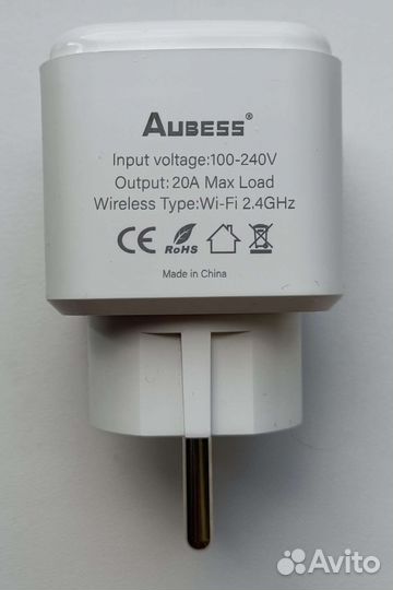 Умная WiFi розетка Aubess - Яндекс/Алиса/Tuya