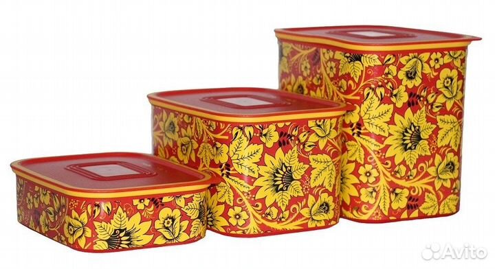 Набор контейнеров Акваконтроль «Хохлома»Tupperware