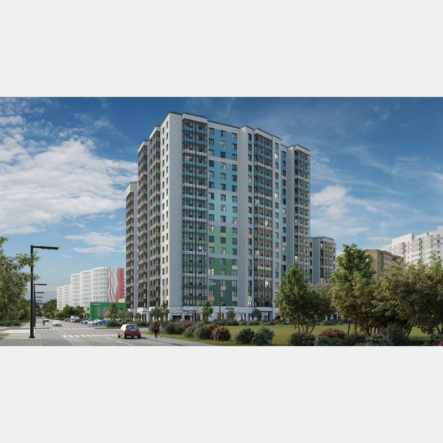 2-к. квартира, 57,8 м², 5/15 эт.