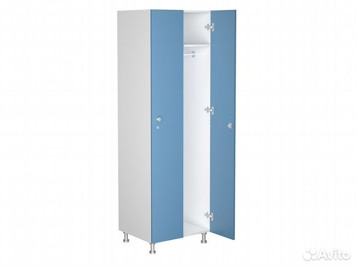 Шкаф для раздевалок WL 21-60 голубой/белый