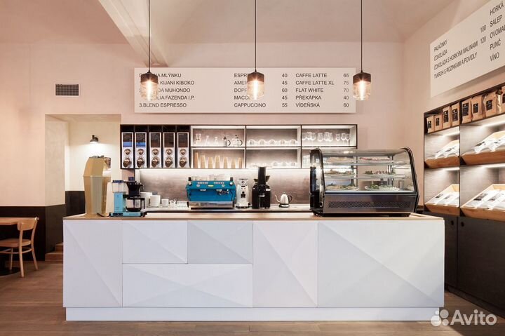 Стойка для кофейни, островок кофе, кофе точка