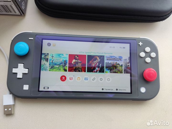 Прошитая Nintendo Switch Lite 128Gb+игры