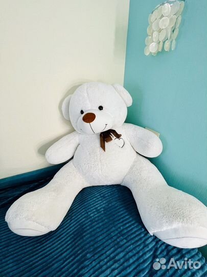 Большой плюшевый медведь (180 см, белый)
