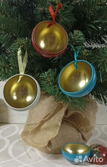 Новогодние шары-шкатулки