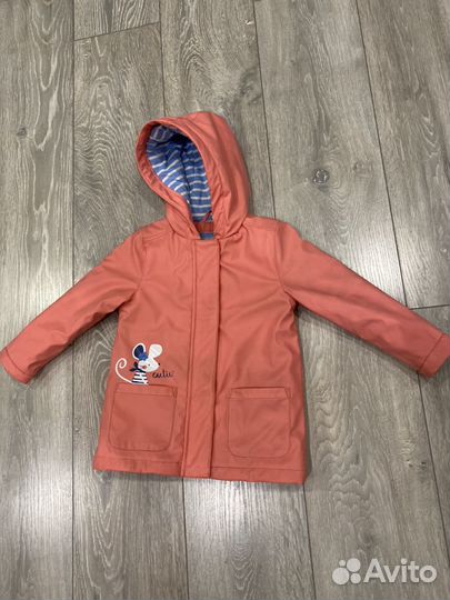 Куртка весенняя утепленная резиновая mothercare 92