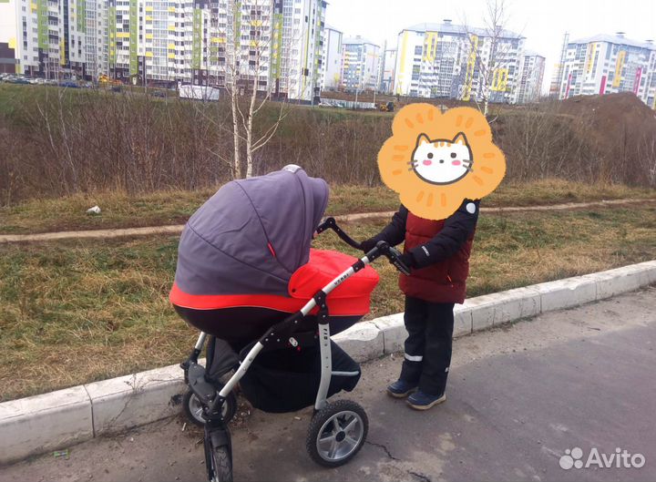 Коляска люлька+ автолюлька