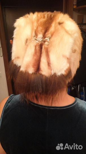 Шапка женская натуральный мех