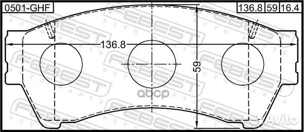 Колодки передние mazda 6 GH 2008-2013 0501-GHF